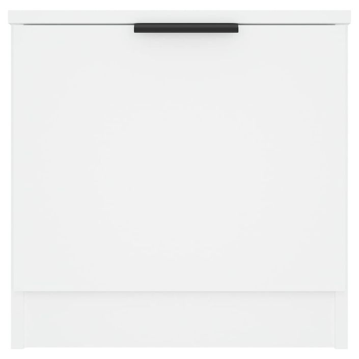 Tables de chevet 2 pcs Blanc 40x39x40 cm - Photo n°7