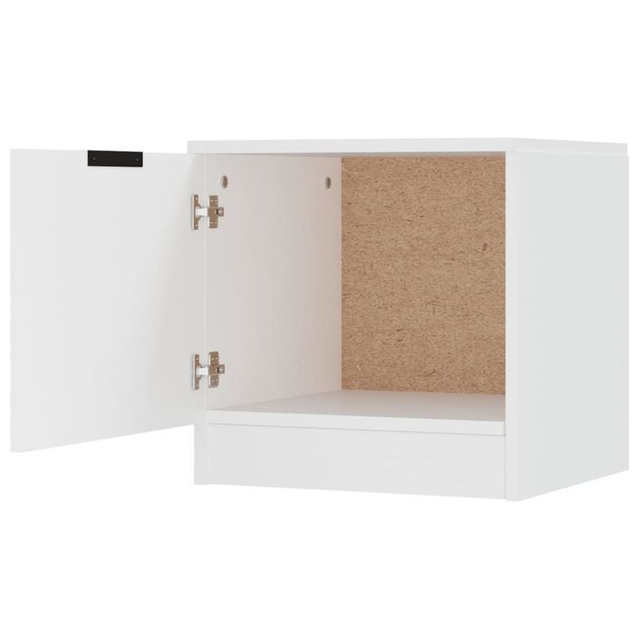 Tables de chevet 2 pcs Blanc 40x39x40 cm - Photo n°9