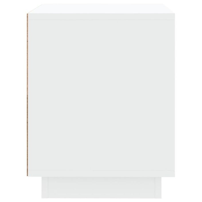 Tables de chevet 2 pcs blanc 44x35x45 cm bois d'ingénierie - Photo n°8