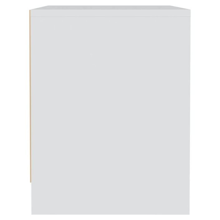 Tables de chevet 2 pcs Blanc 45x34x44,5 cm - Photo n°6