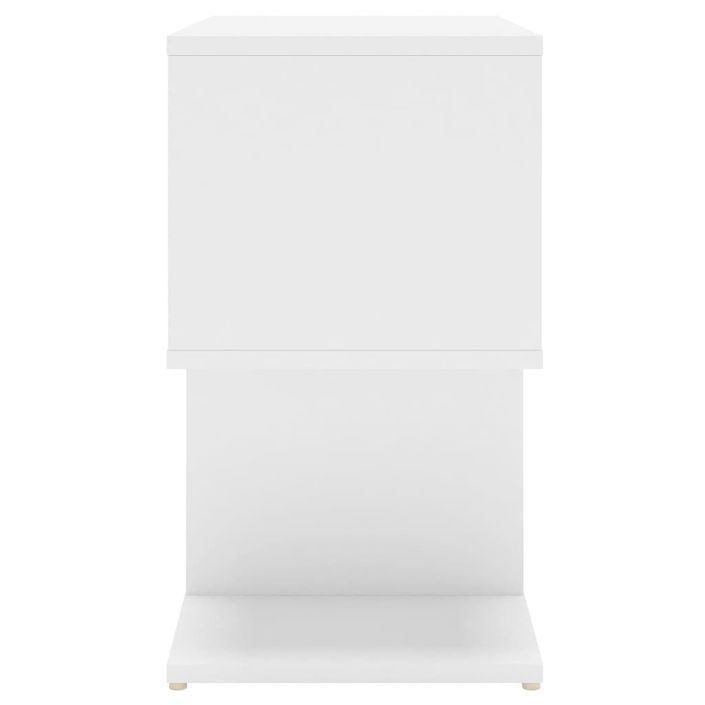 Tables de chevet 2 pcs Blanc 50x30x51,5 cm - Photo n°6