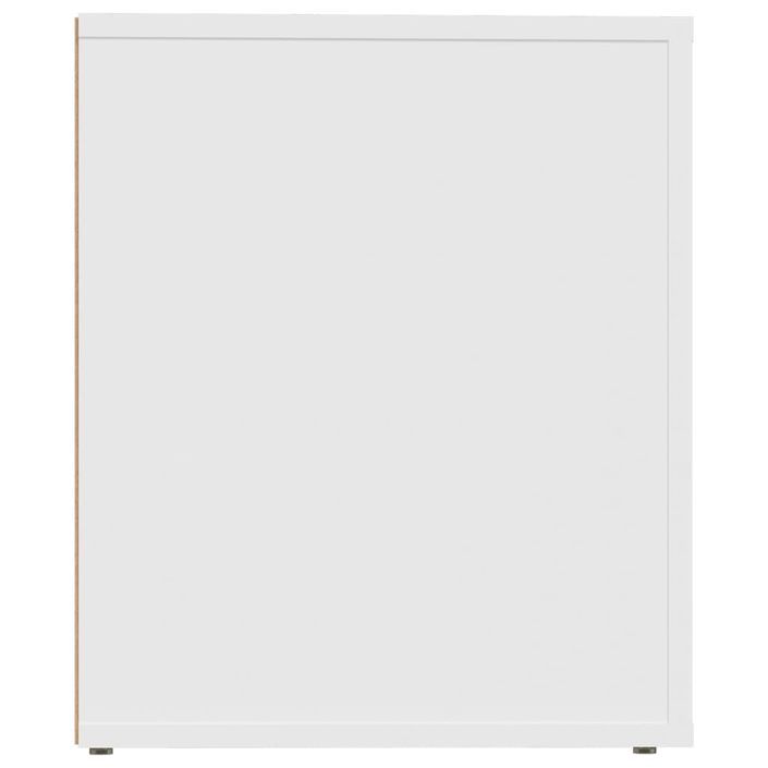 Tables de chevet 2 pcs Blanc 50x39x47 cm - Photo n°7