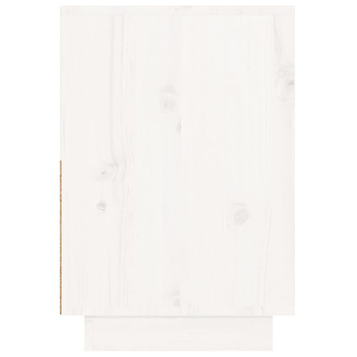 Tables de chevet 2 pcs Blanc 60x34x51 cm Bois de pin solide - Photo n°5