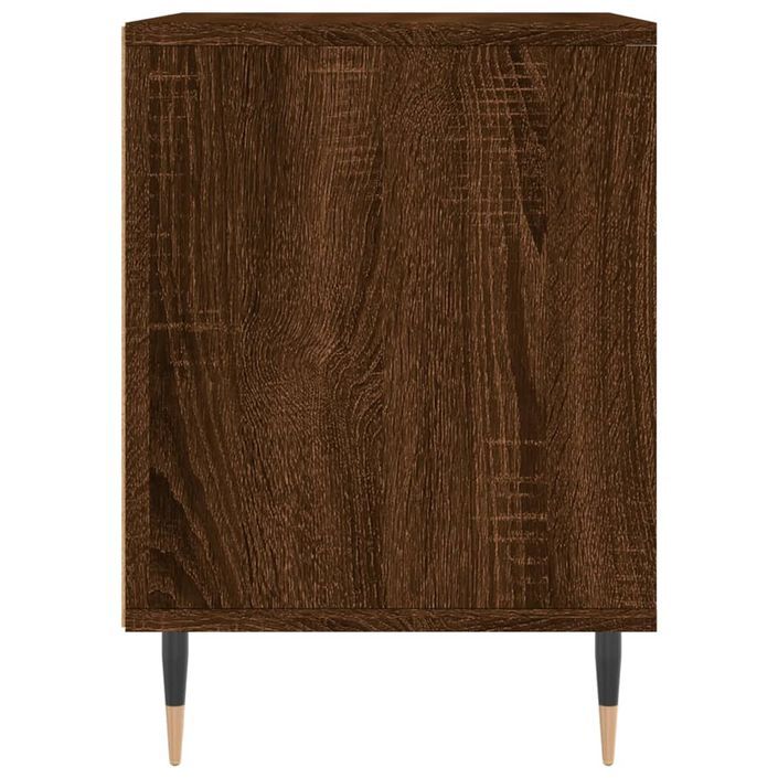 Tables de chevet 2 pcs chêne marron 40x35x50 cm bois ingénierie - Photo n°6