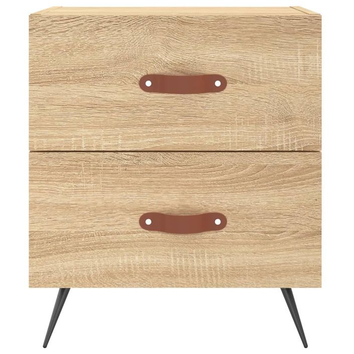 Tables de chevet 2 pcs chêne sonoma 40x35x47,5 cm - Photo n°6