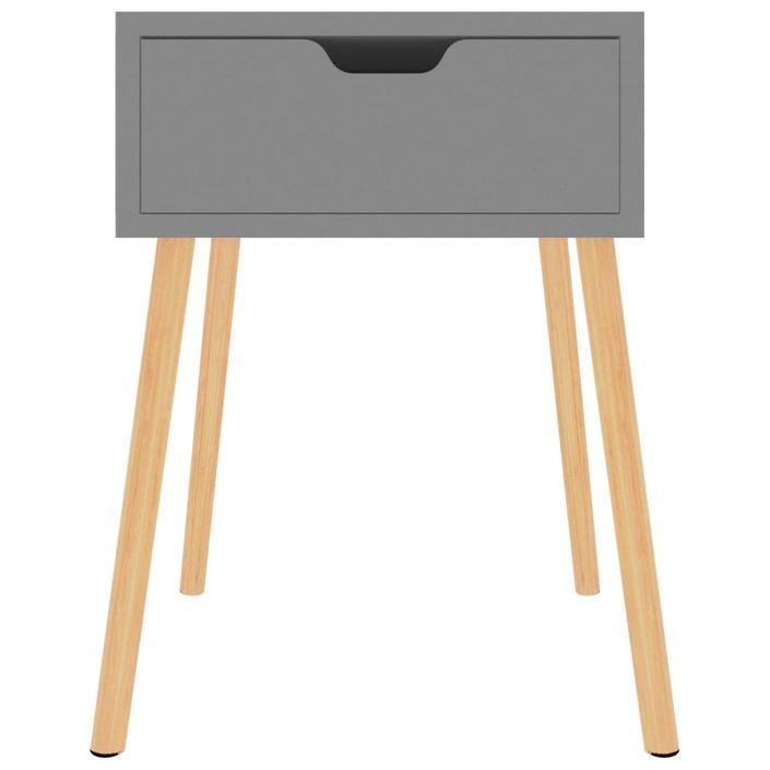 Tables de chevet 2 pcs Gris 40x40x56 cm - Photo n°3