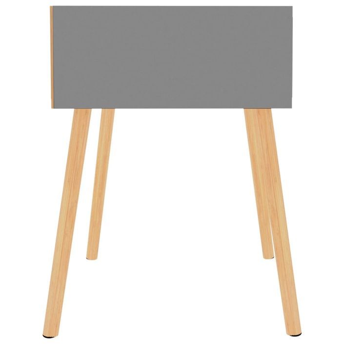 Tables de chevet 2 pcs Gris 40x40x56 cm - Photo n°4