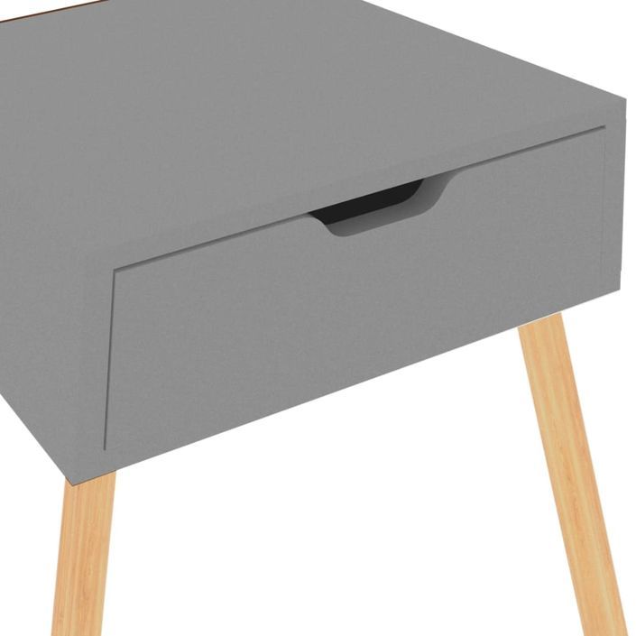 Tables de chevet 2 pcs Gris 40x40x56 cm - Photo n°9