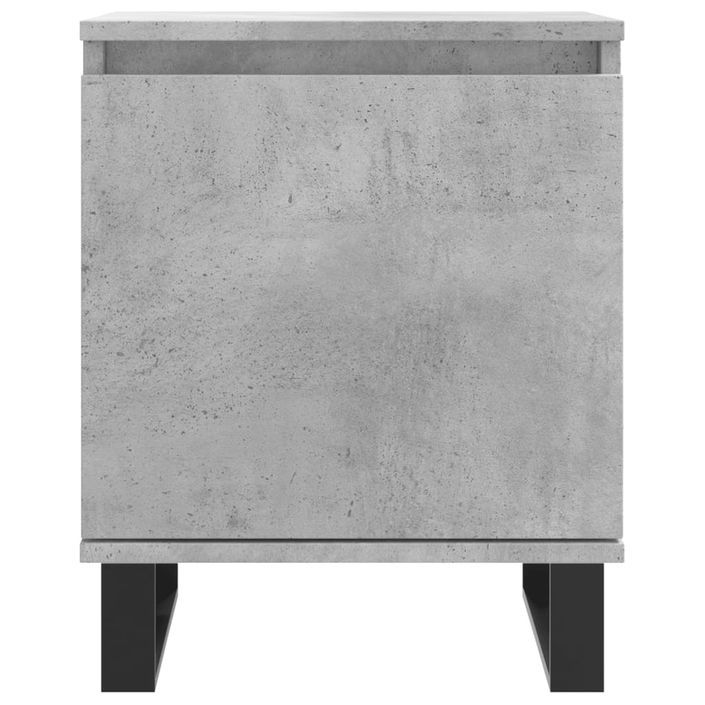 Tables de chevet 2 pcs gris béton 40x30x50 cm bois d'ingénierie - Photo n°5