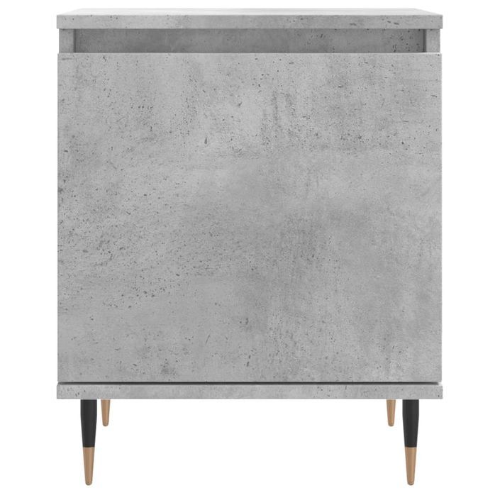 Tables de chevet 2 pcs gris béton 40x30x50 cm bois d'ingénierie - Photo n°5