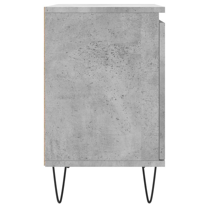 Tables de chevet 2 pcs gris béton 40x30x50 cm bois d'ingénierie - Photo n°7