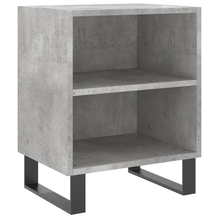 Tables de chevet 2 pcs gris béton 40x30x50 cm bois d'ingénierie - Photo n°4