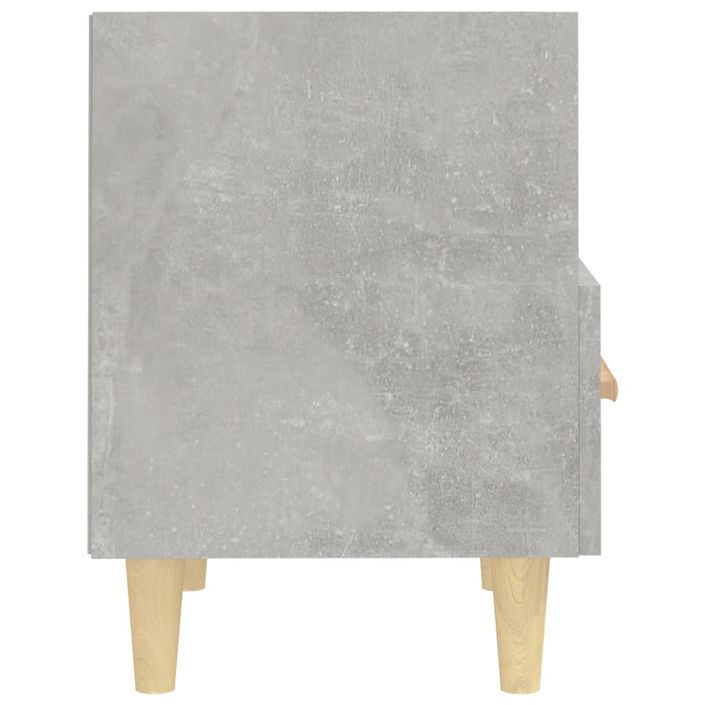 Tables de chevet 2 pcs Gris béton 40x35x47 cm - Photo n°7