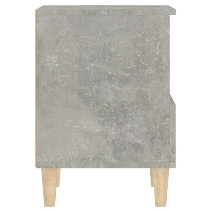 Tables de chevet 2 pcs Gris béton 40x35x50 cm - Photo n°9