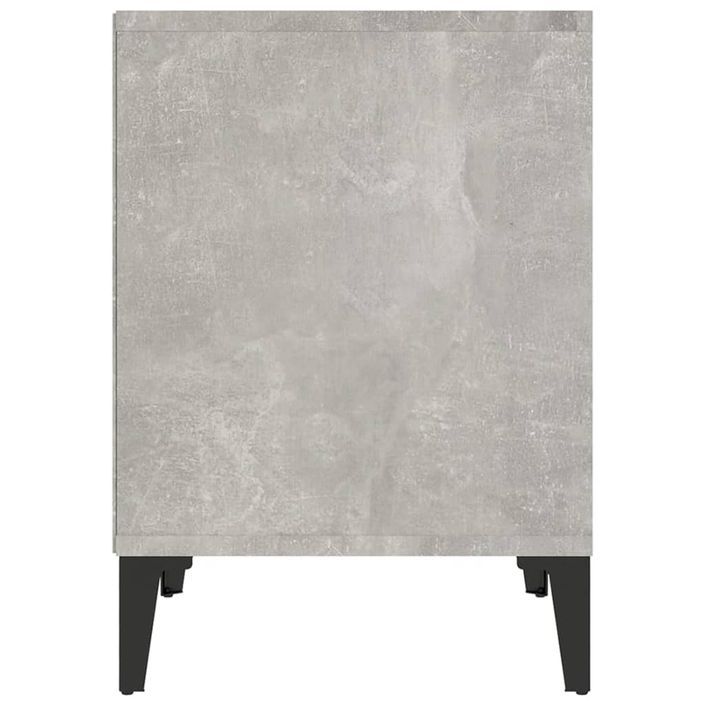 Tables de chevet 2 pcs Gris béton 40x35x50 cm - Photo n°7