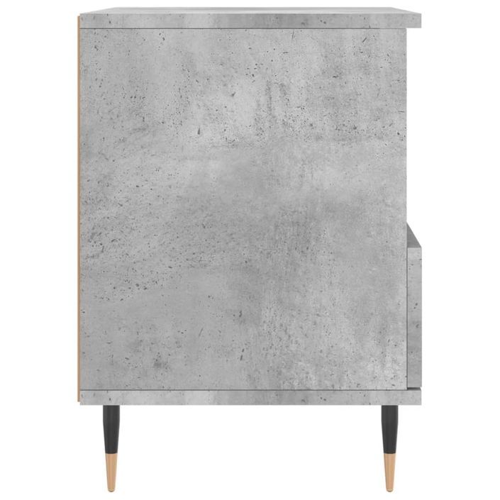 Tables de chevet 2 pcs gris béton 40x35x50 cm bois d’ingénierie - Photo n°8