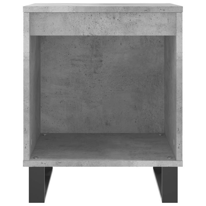 Tables de chevet 2 pcs gris béton 40x35x50 cm bois d’ingénierie - Photo n°5