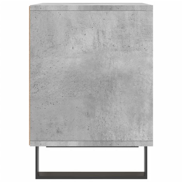 Tables de chevet 2 pcs gris béton 40x35x50 cm bois d’ingénierie - Photo n°6