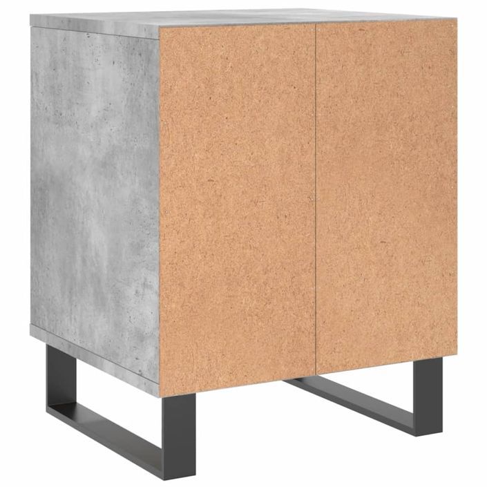 Tables de chevet 2 pcs gris béton 40x35x50 cm bois d’ingénierie - Photo n°7