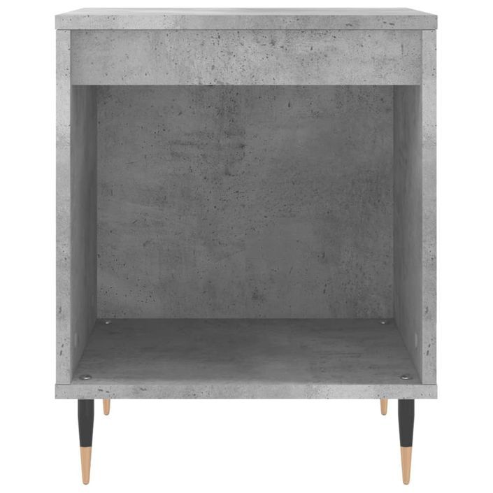 Tables de chevet 2 pcs gris béton 40x35x50 cm bois d’ingénierie - Photo n°5