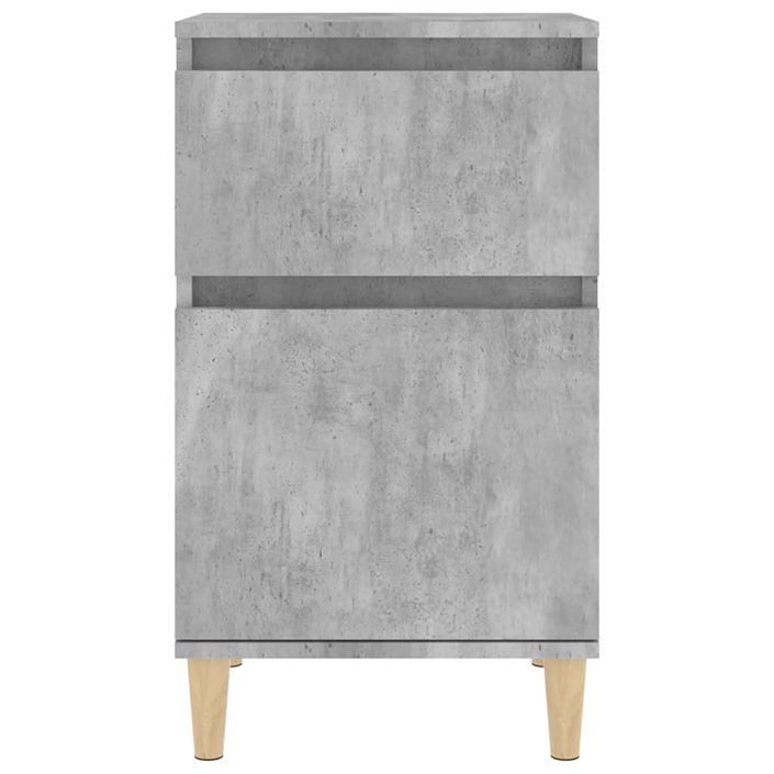 Tables de chevet 2 pcs gris béton 40x35x70 cm - Photo n°6