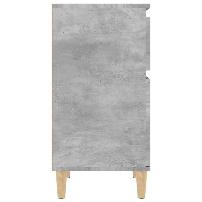 Tables de chevet 2 pcs gris béton 40x35x70 cm - Photo n°7