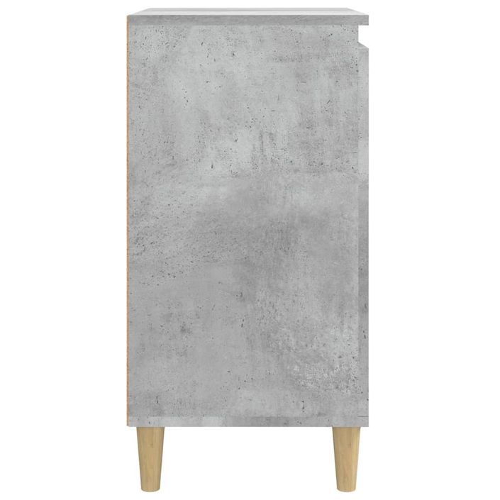 Tables de chevet 2 pcs gris béton 40x35x70 cm bois d'ingénierie - Photo n°7
