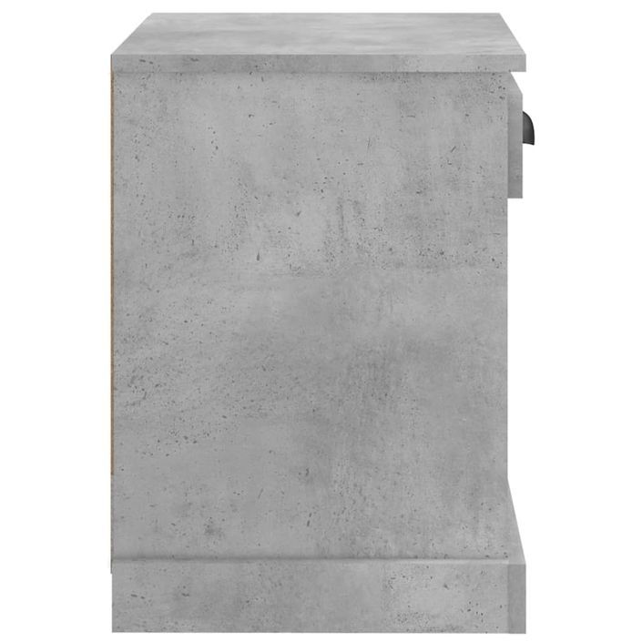 Tables de chevet 2 pcs gris béton 43x36x50 cm - Photo n°9