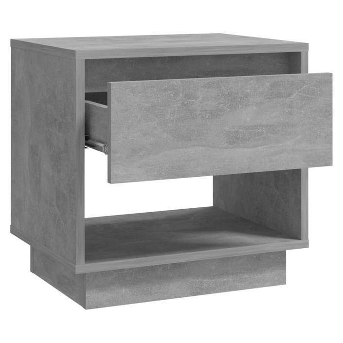 Tables de chevet 2 pcs Gris béton 45x34x44 cm - Photo n°4