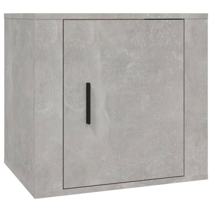 Tables de chevet 2 pcs Gris béton 50x39x47 cm - Photo n°5