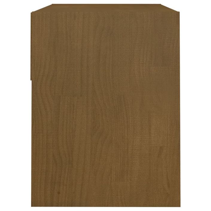 Tables de chevet 2 pcs Marron miel 40x31x40 cm Bois de pin - Photo n°8