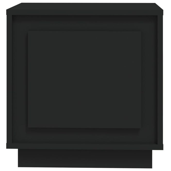 Tables de chevet 2 pcs noir 44x35x45 cm bois d'ingénierie - Photo n°7