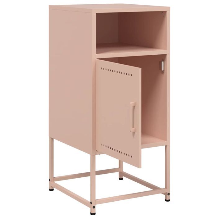 Tables de chevet 2 pcs rose 36x39x78 cm acier - Photo n°9