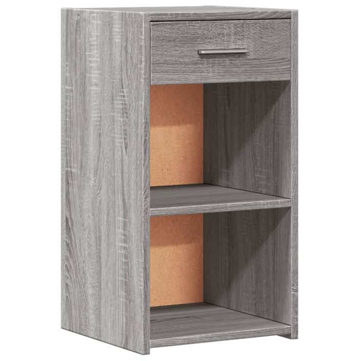 Tables de chevet 2 pcs sonoma gris 35x34x65cm bois d'ingénierie - Photo n°4