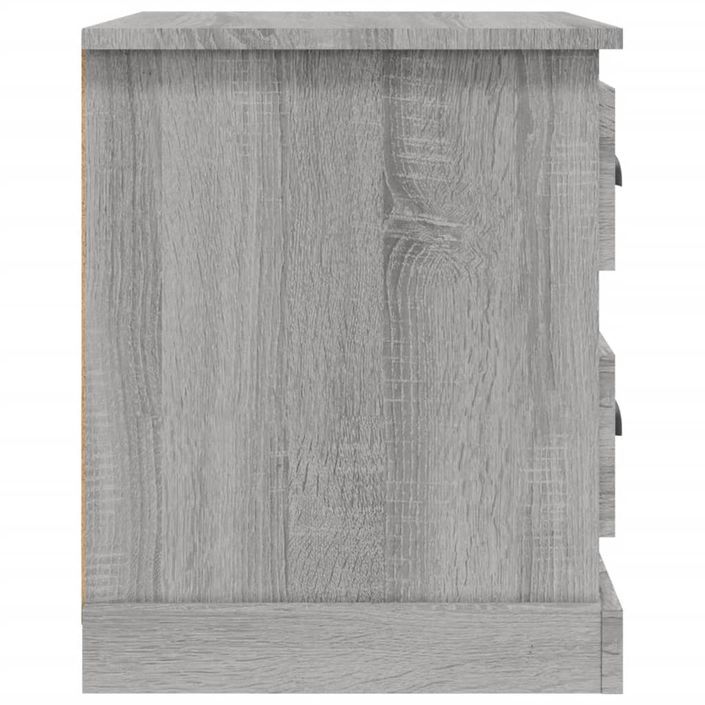 Tables de chevet 2 pcs sonoma gris 39x39x47,5cm bois ingénierie - Photo n°9