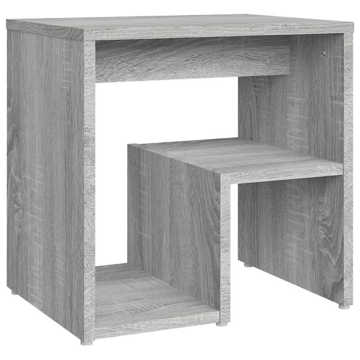 Tables de chevet 2 pcs Sonoma gris 40x30x40 cm Bois ingénierie - Photo n°3