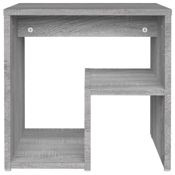 Tables de chevet 2 pcs Sonoma gris 40x30x40 cm Bois ingénierie - Photo n°4