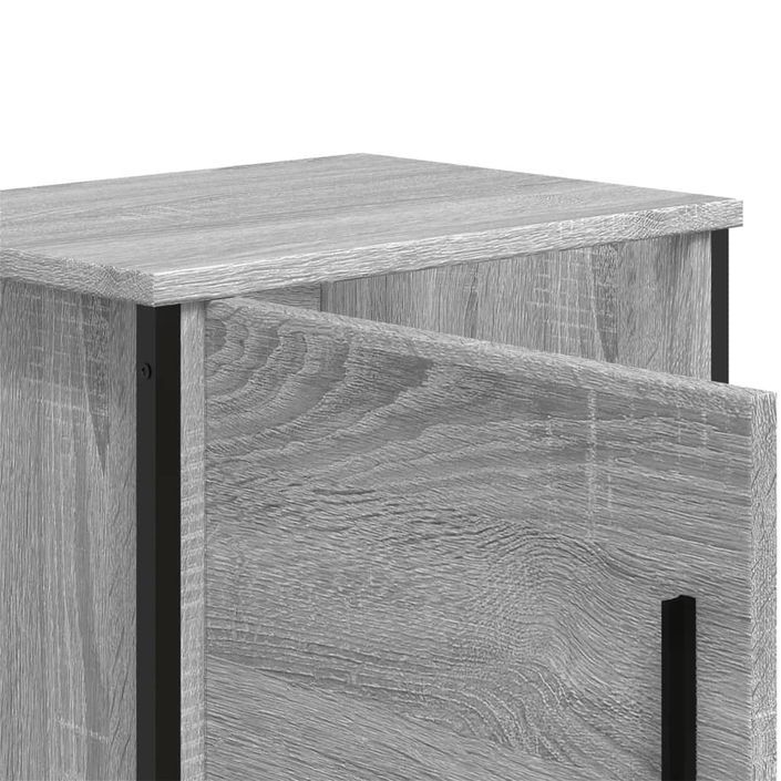 Tables de chevet 2 pcs sonoma gris 40x30x40 cm bois ingénierie - Photo n°9