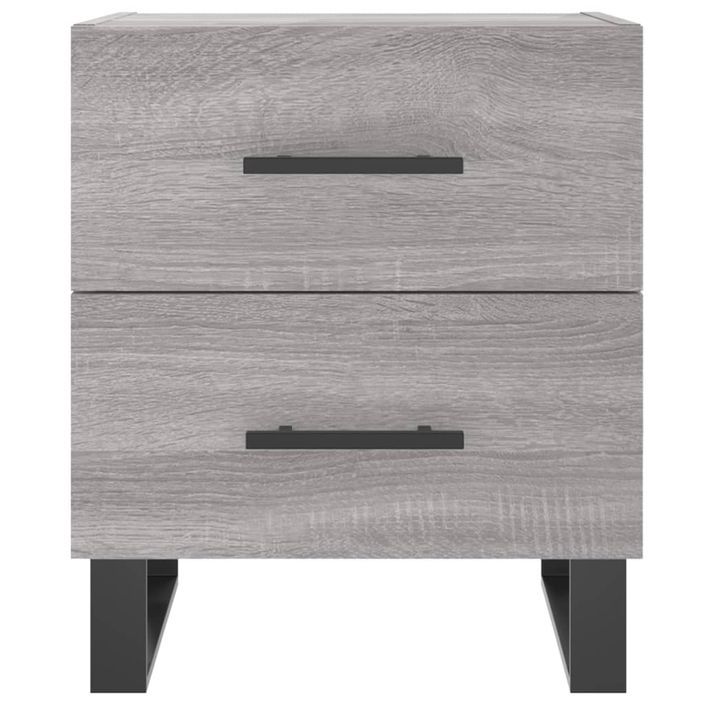 Tables de chevet 2 pcs sonoma gris 40x35x47,5 cm - Photo n°6