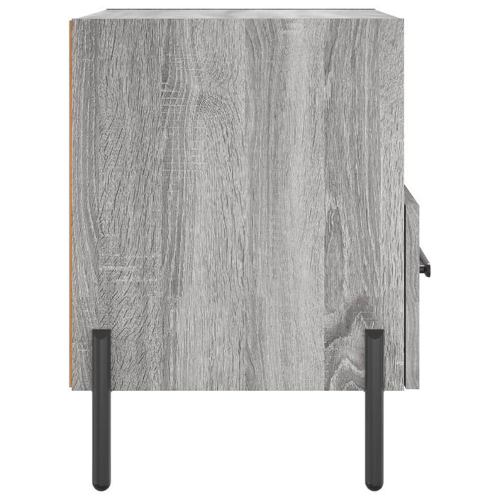 Tables de chevet 2 pcs sonoma gris 40x35x47,5 cm - Photo n°8