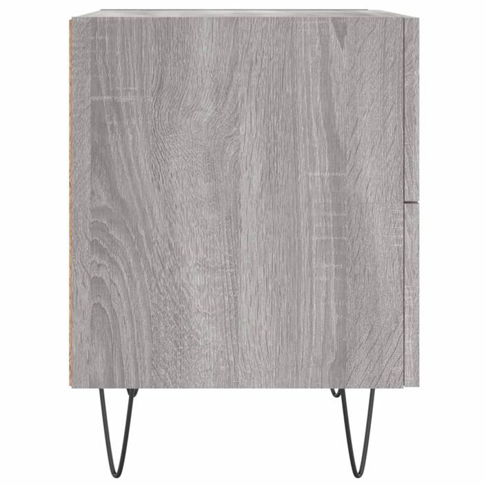 Tables de chevet 2 pcs sonoma gris 40x35x47,5 cm - Photo n°7