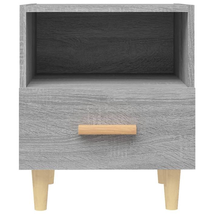 Tables de chevet 2 pcs Sonoma gris 40x35x47 cm - Photo n°4