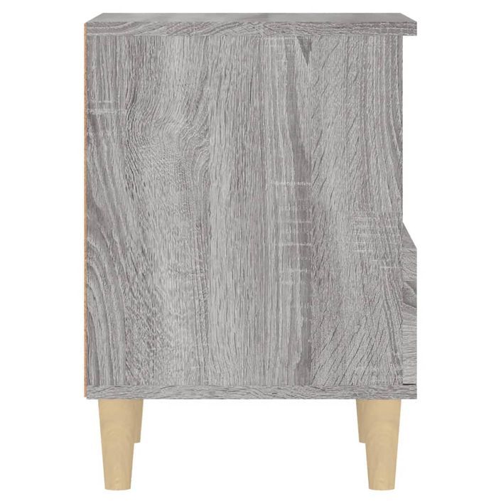 Tables de chevet 2 pcs Sonoma gris 40x35x50 cm - Photo n°9