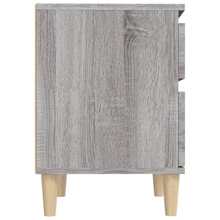 Tables de chevet 2 pcs Sonoma gris 40x35x50 cm - Photo n°6