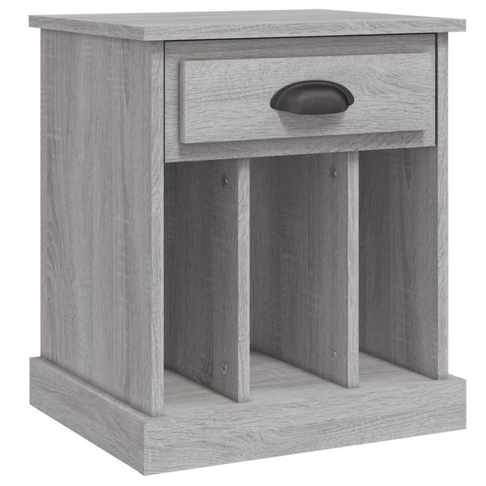 Tables de chevet 2 pcs sonoma gris 43x36x50 cm - Photo n°6