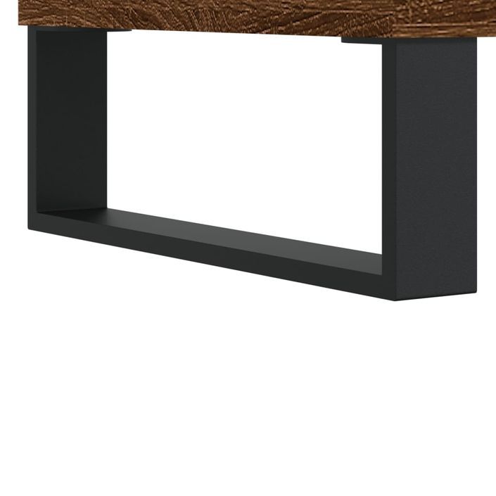 Tables de chevet 2pcs chêne marron 40x30x50cm bois d'ingénierie - Photo n°8