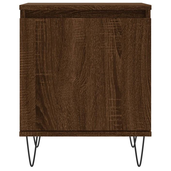 Tables de chevet 2pcs chêne marron 40x30x50cm bois d'ingénierie - Photo n°5