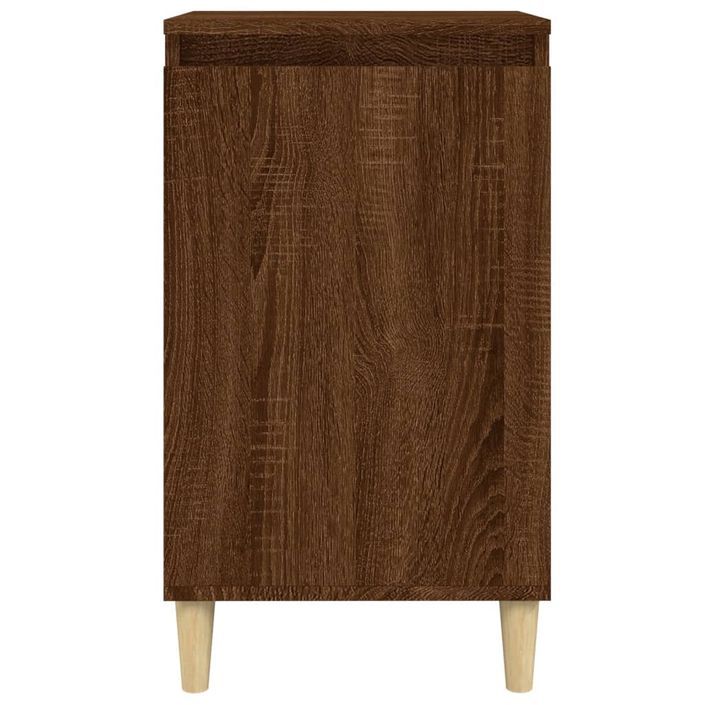 Tables de chevet 2pcs chêne marron 40x35x70cm bois d'ingénierie - Photo n°5