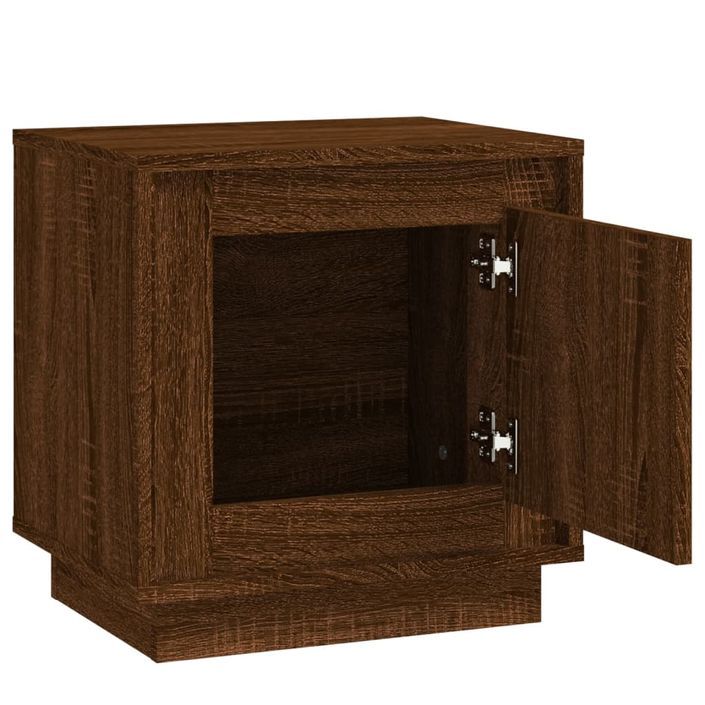 Tables de chevet 2pcs chêne marron 44x35x45cm bois d'ingénierie - Photo n°6