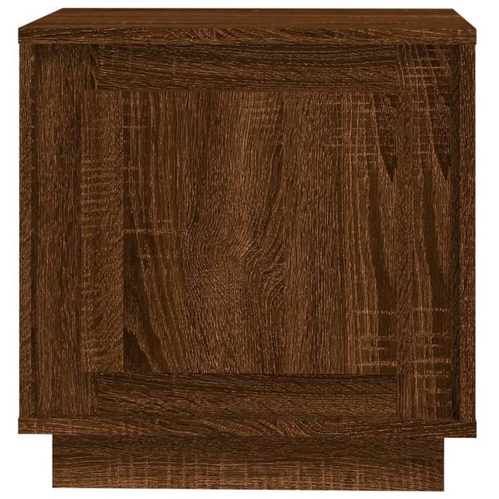 Tables de chevet 2pcs chêne marron 44x35x45cm bois d'ingénierie - Photo n°7